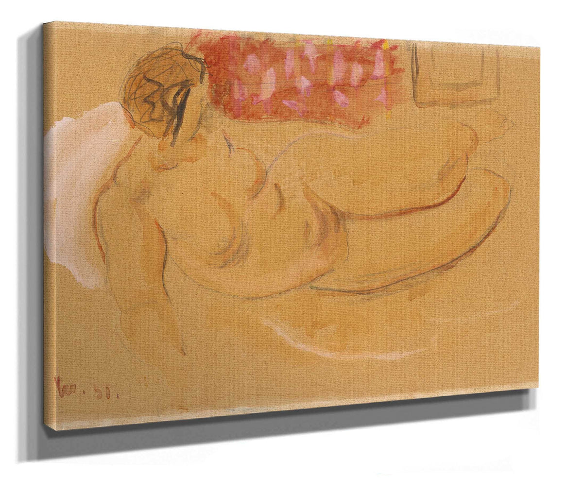 Reclining Female Nude by Cyprian Majernik