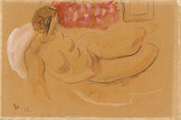 Reclining Female Nude by Cyprian Majernik