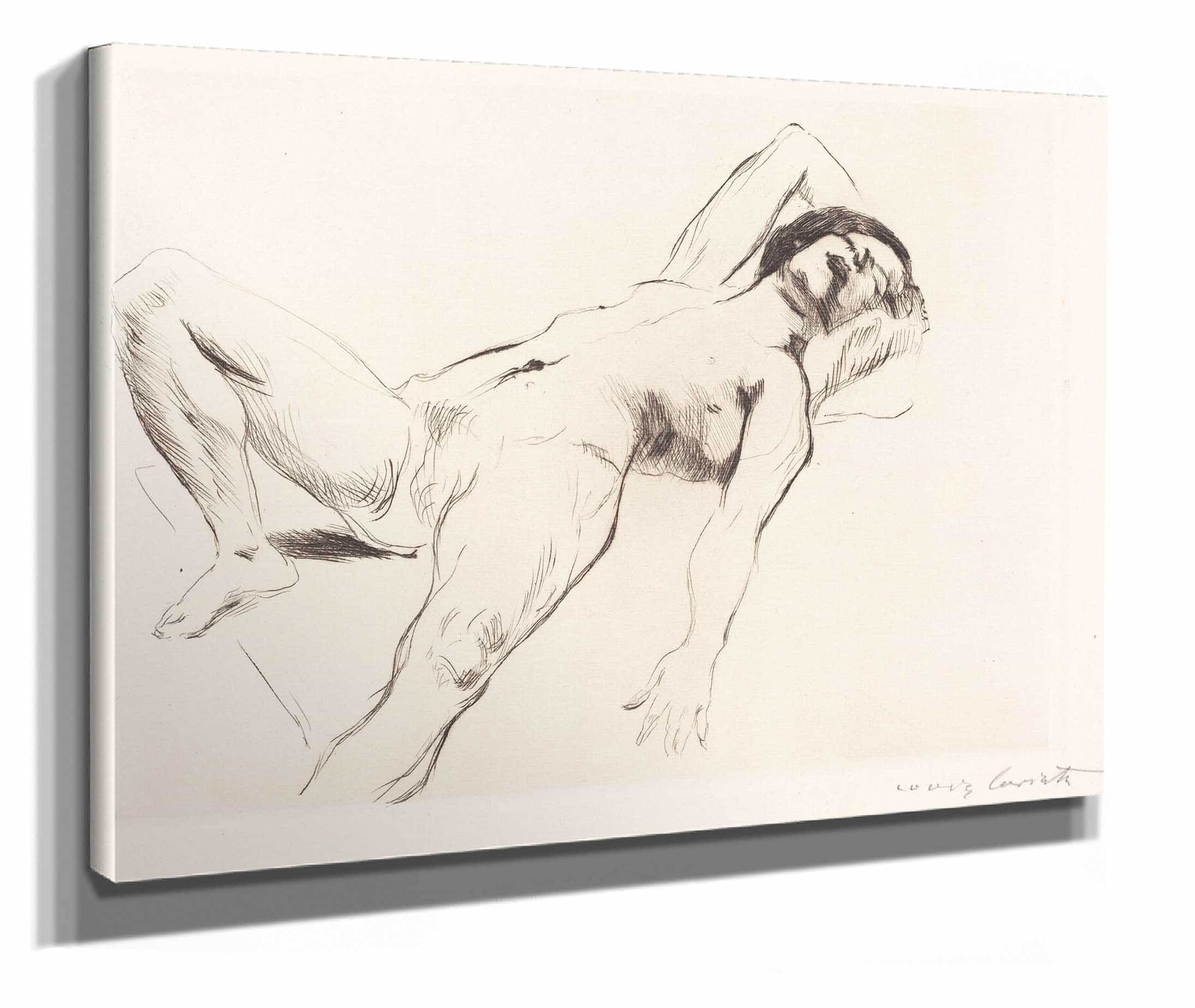 Reclining Female Nude I Liegender Weiblicher Akt I by Lovis Corinth