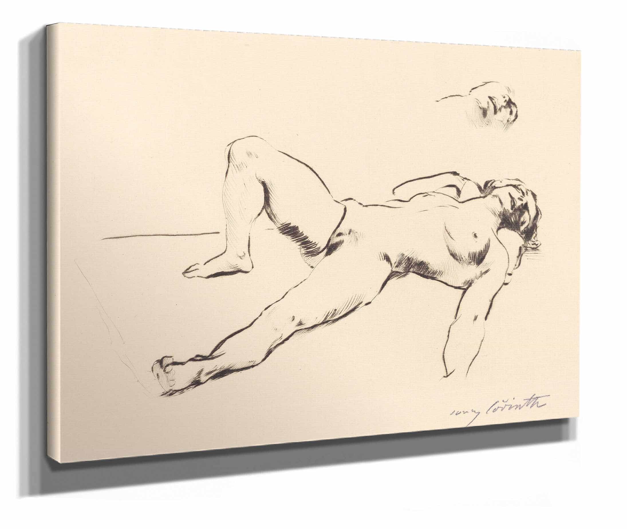 Reclining Female Nude Ii Liegender Weiblicher Akt Ii by Lovis Corinth
