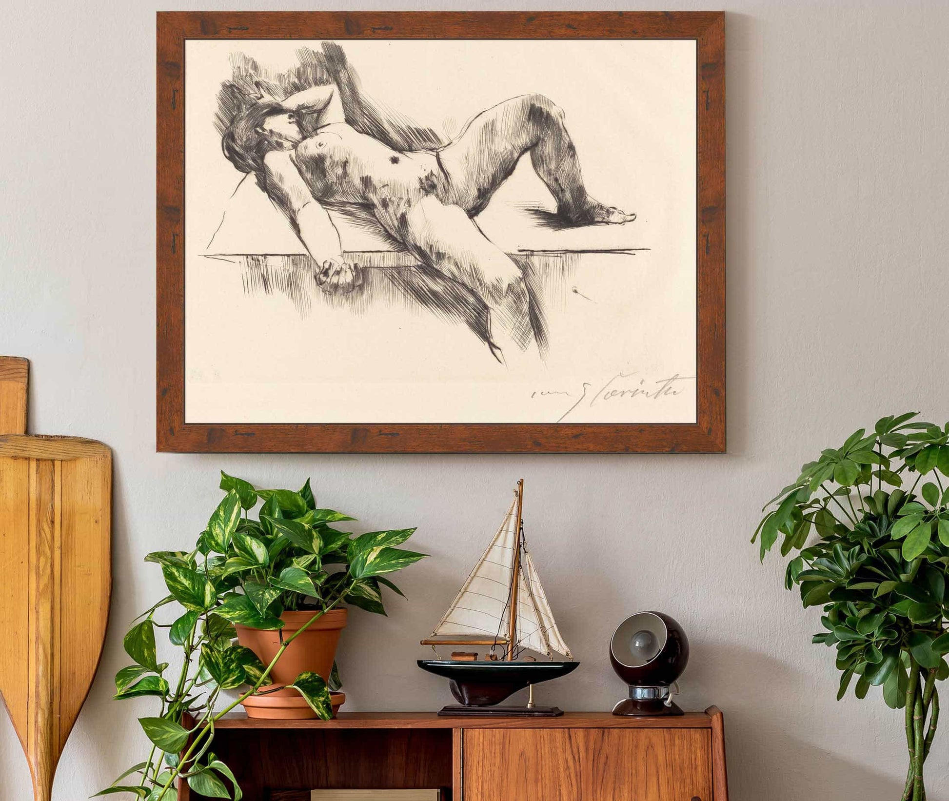 Reclining Female Nude Iii Liegender Weiblicher Akt Iii by Lovis Corinth