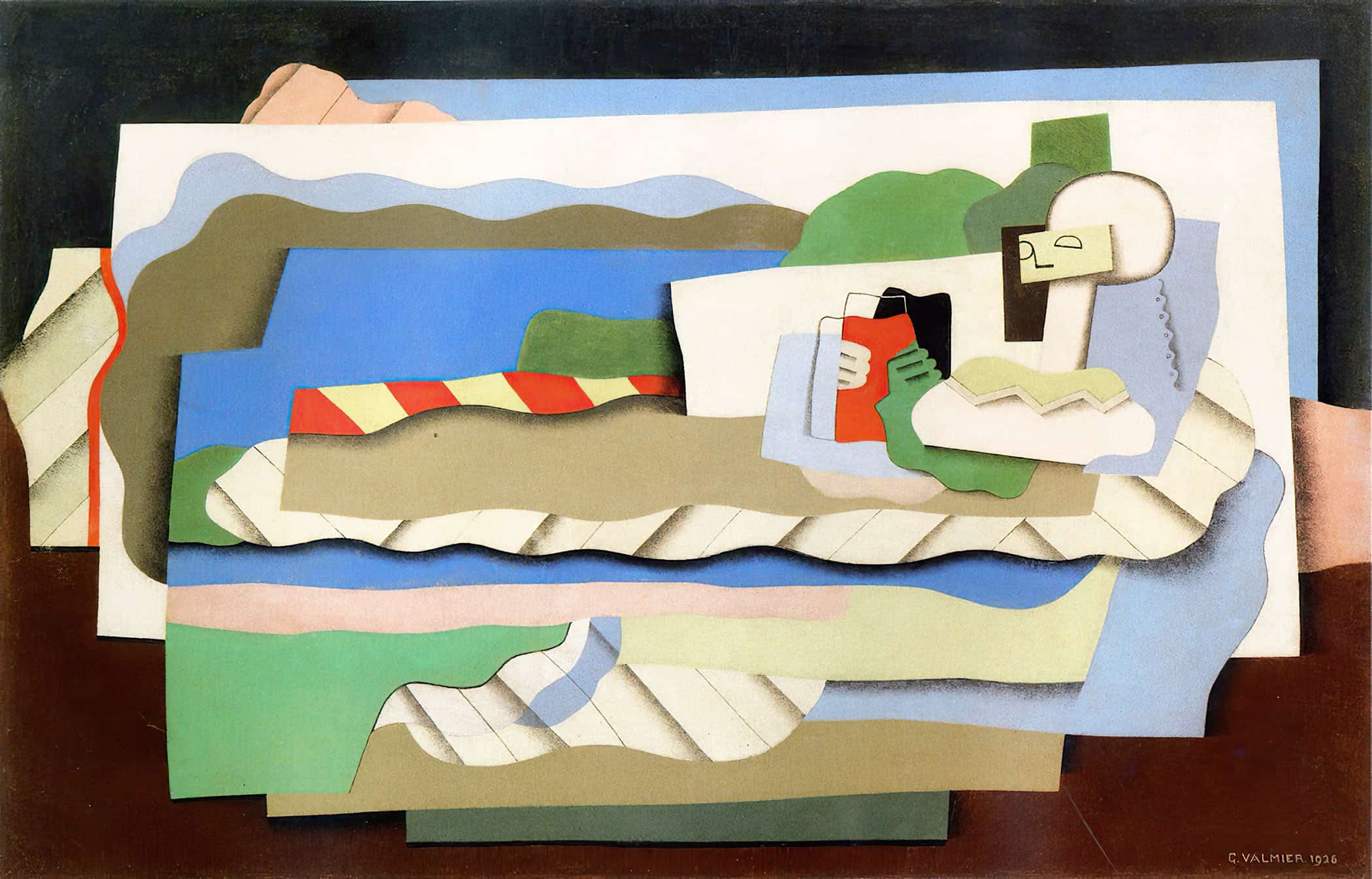 Reclining Girl by Georges Valmier