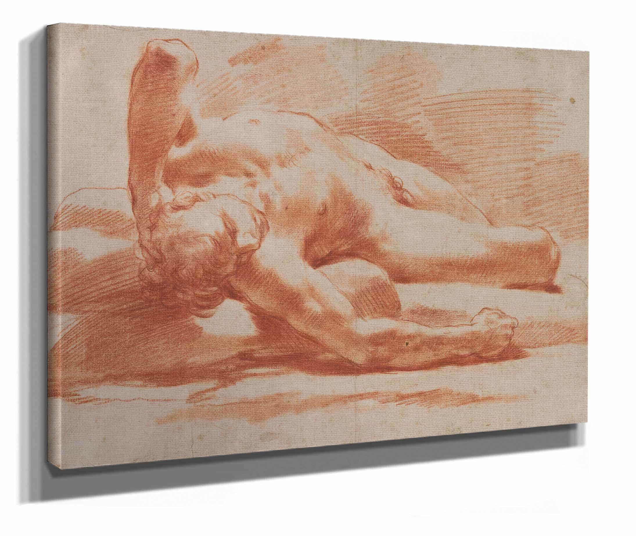 Reclining Male Nude Second Half Th Century by Gaetano Gandolfi