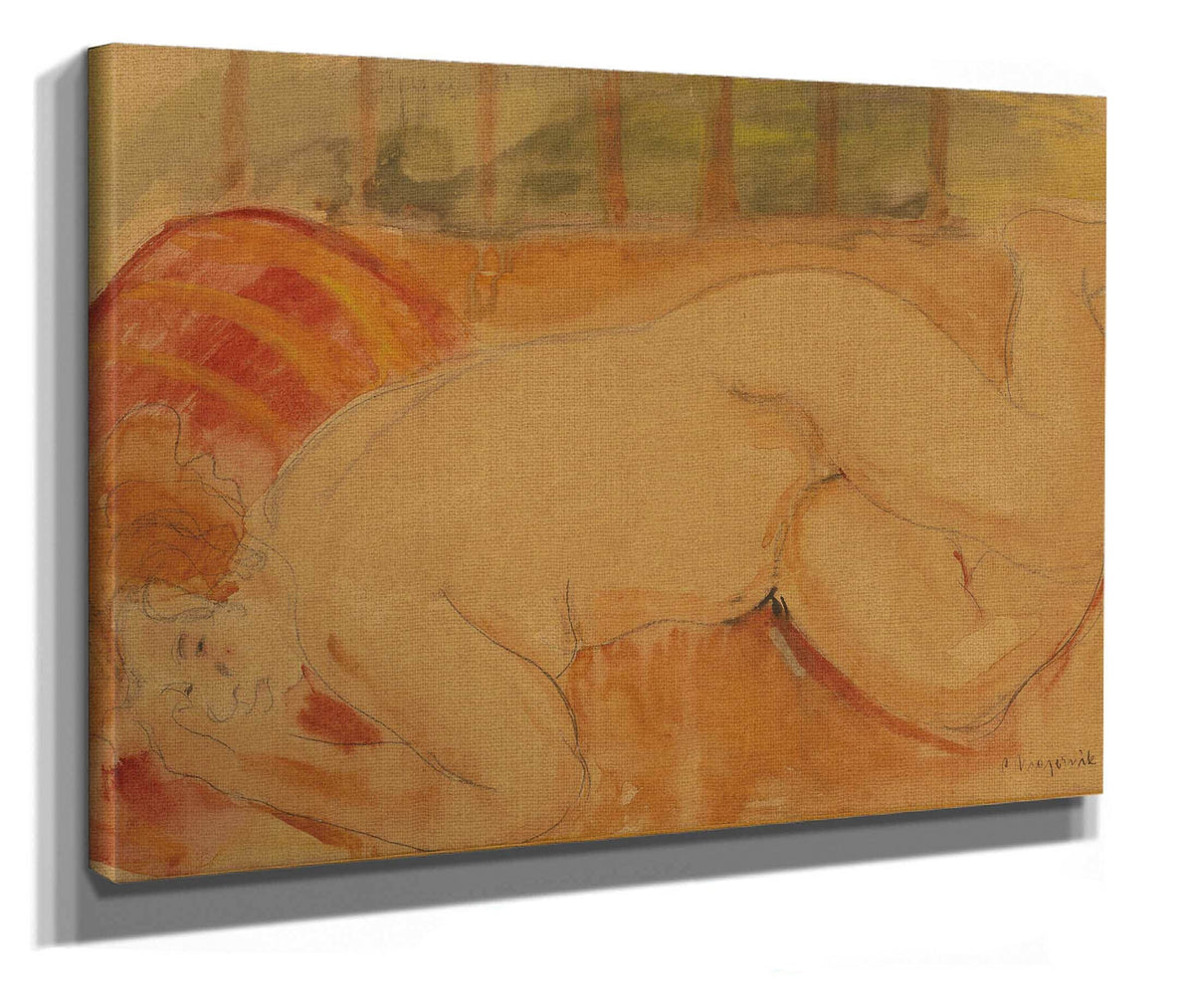 Reclining Nude by Cyprian Majernik