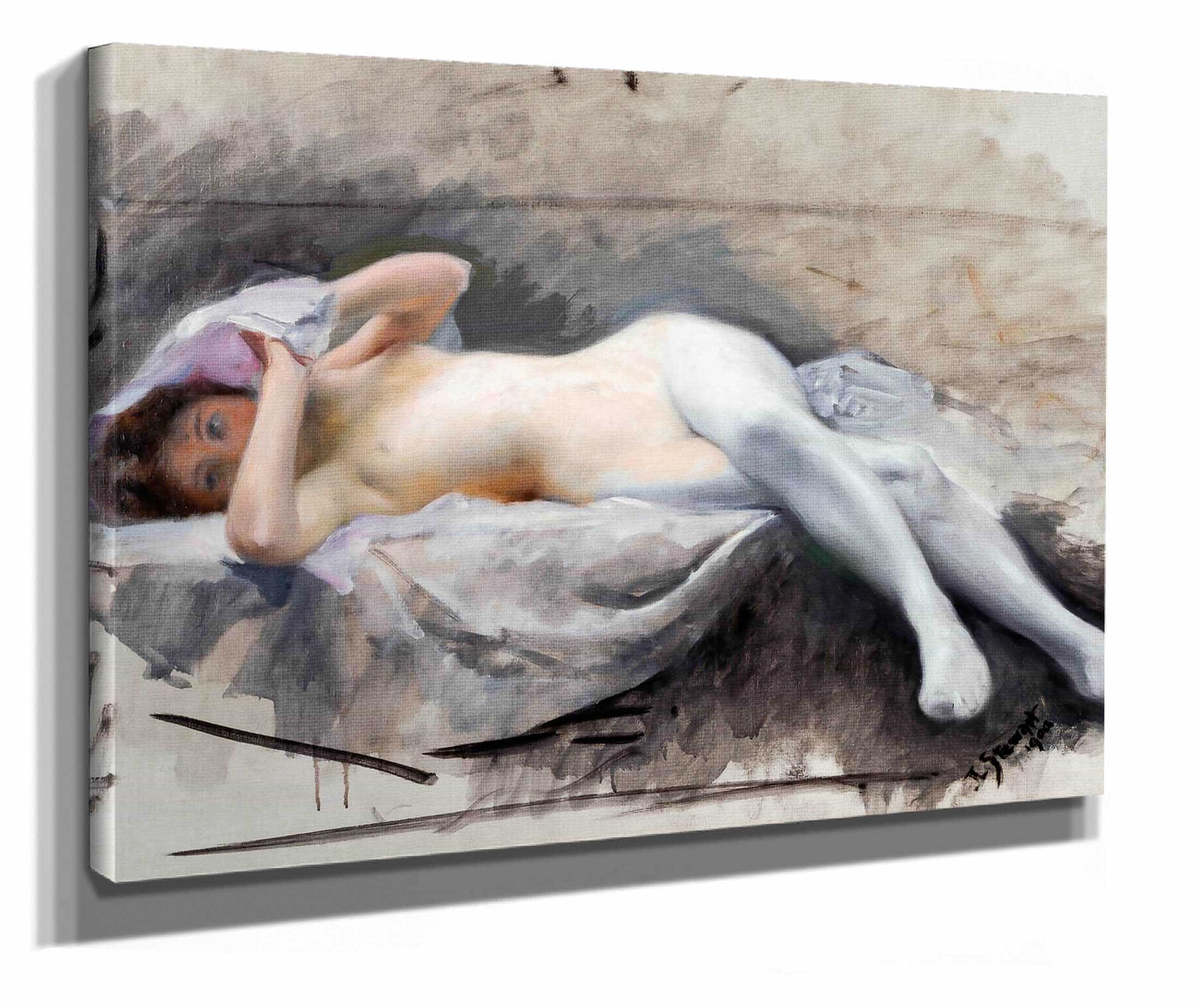 Reclining Nude by Julius Leblanc Stewart