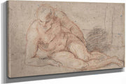 Reclining Nude Figure by Jean Antoine Watteau