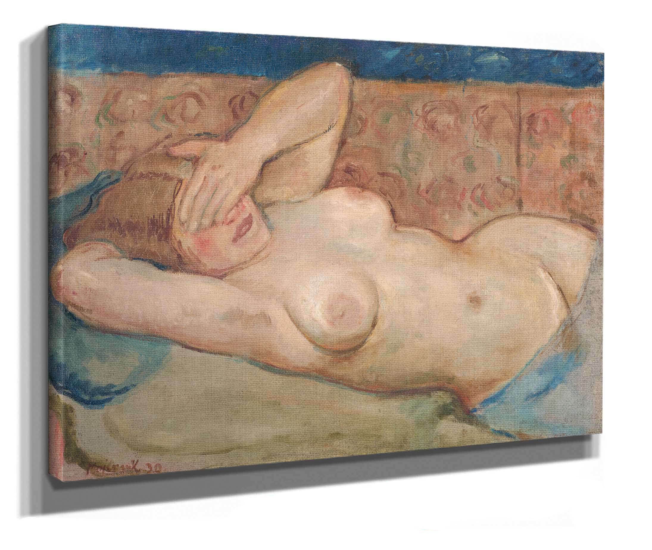 Reclining Nude Shy by Cyprian Majernik