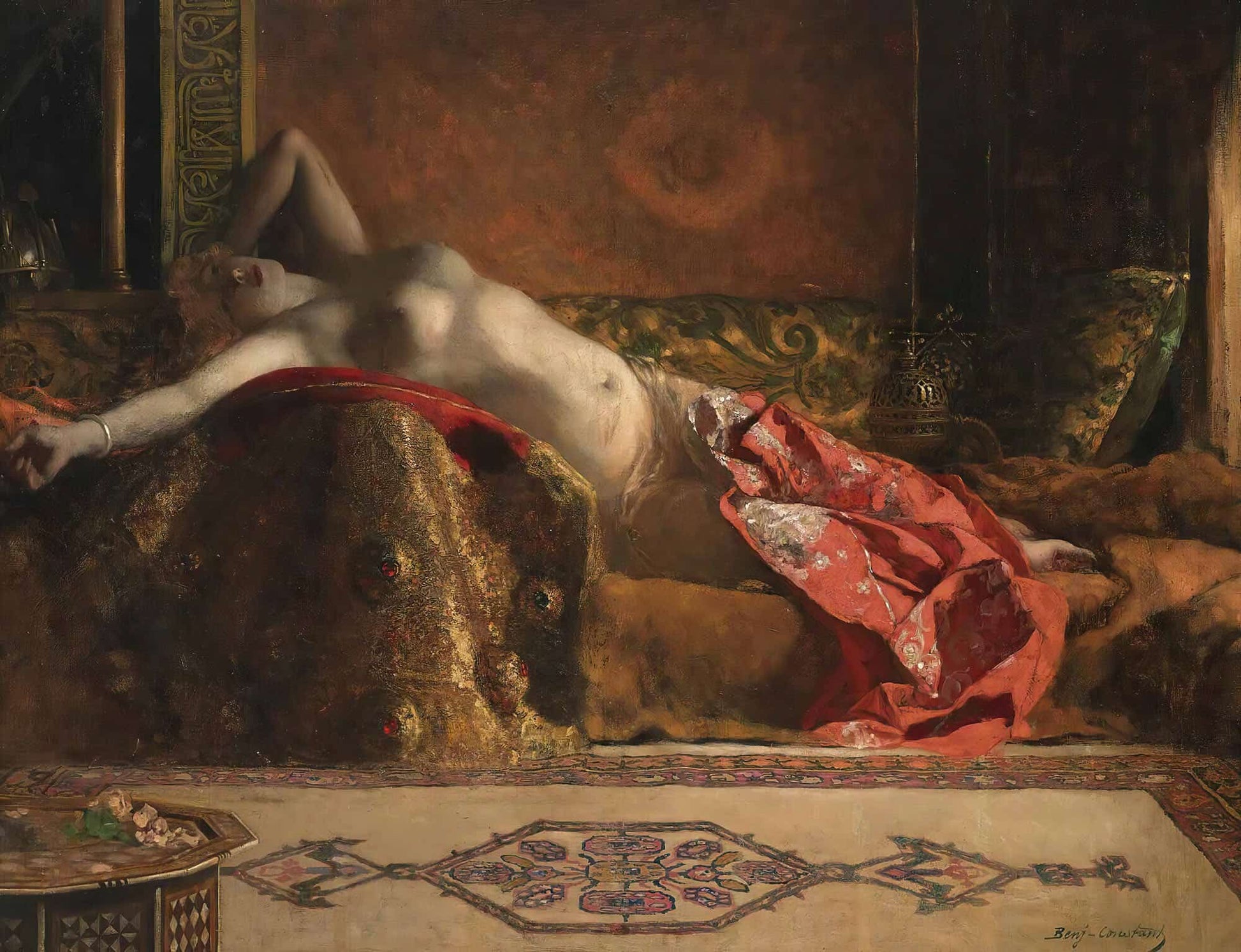 Reclining Odalisque by Jean Joseph Benjamin Constant