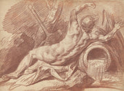 Reclining River God by Jean Baptiste Greuze