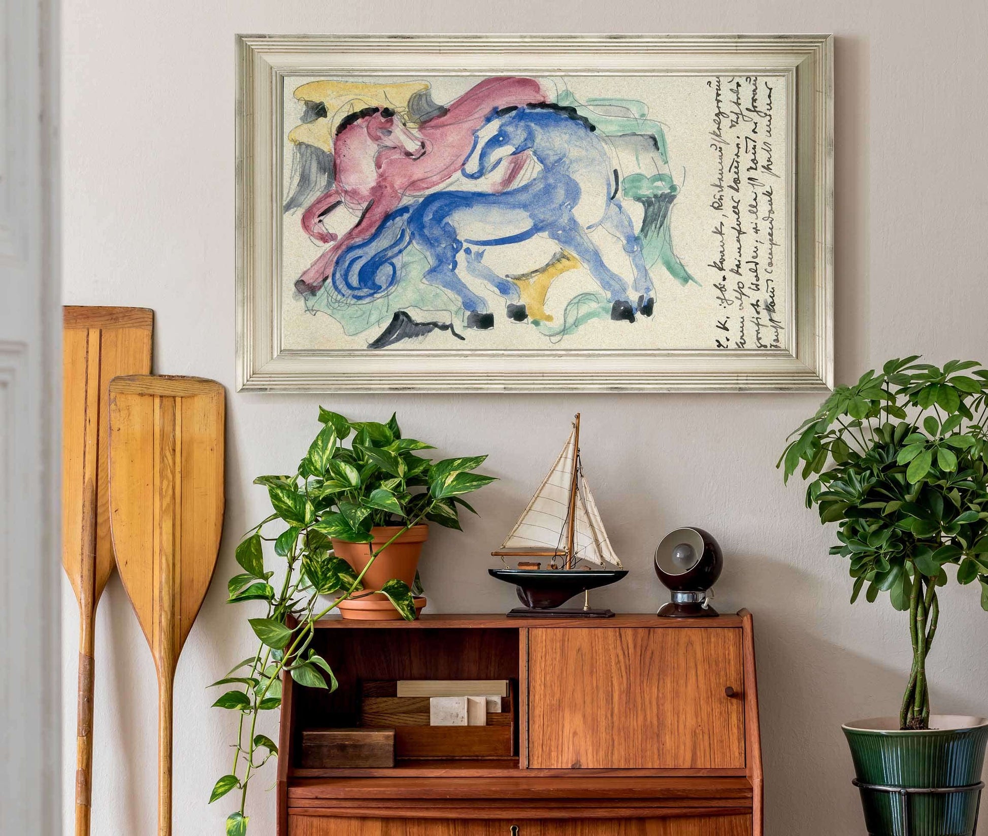 Red And Blue Horse by Franz Marc