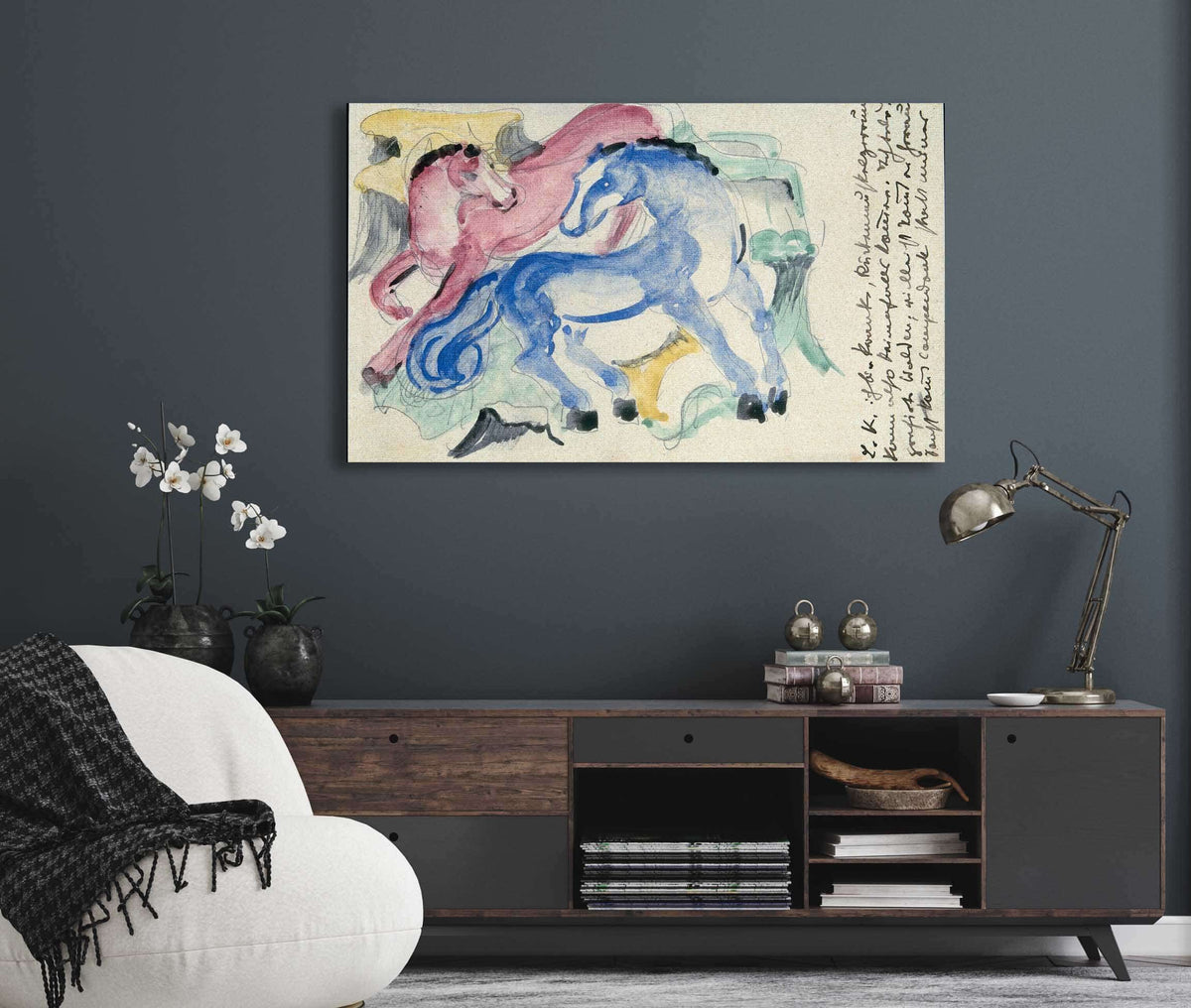 Red And Blue Horse by Franz Marc