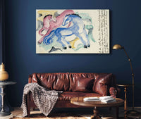 Red And Blue Horse by Franz Marc