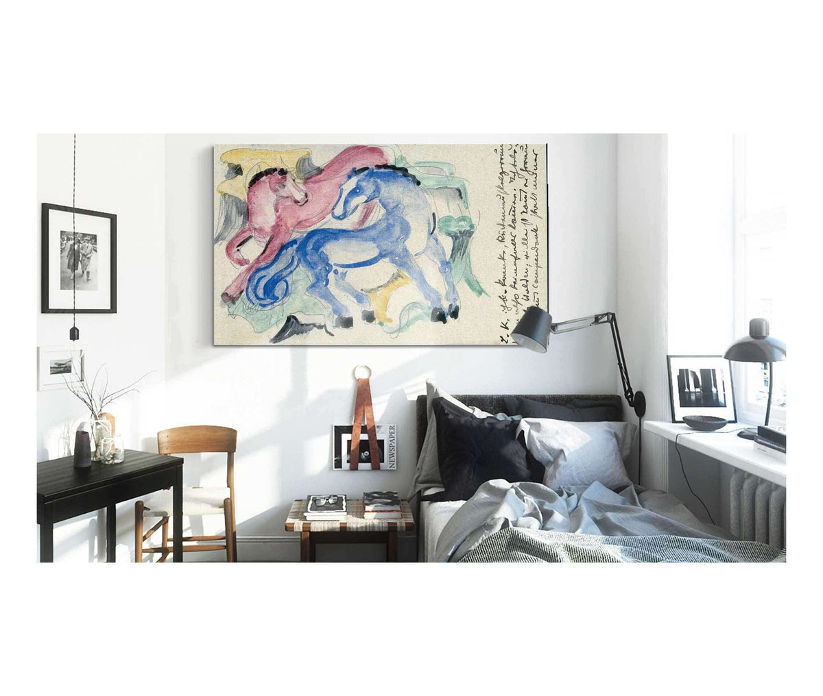 Red And Blue Horse by Franz Marc