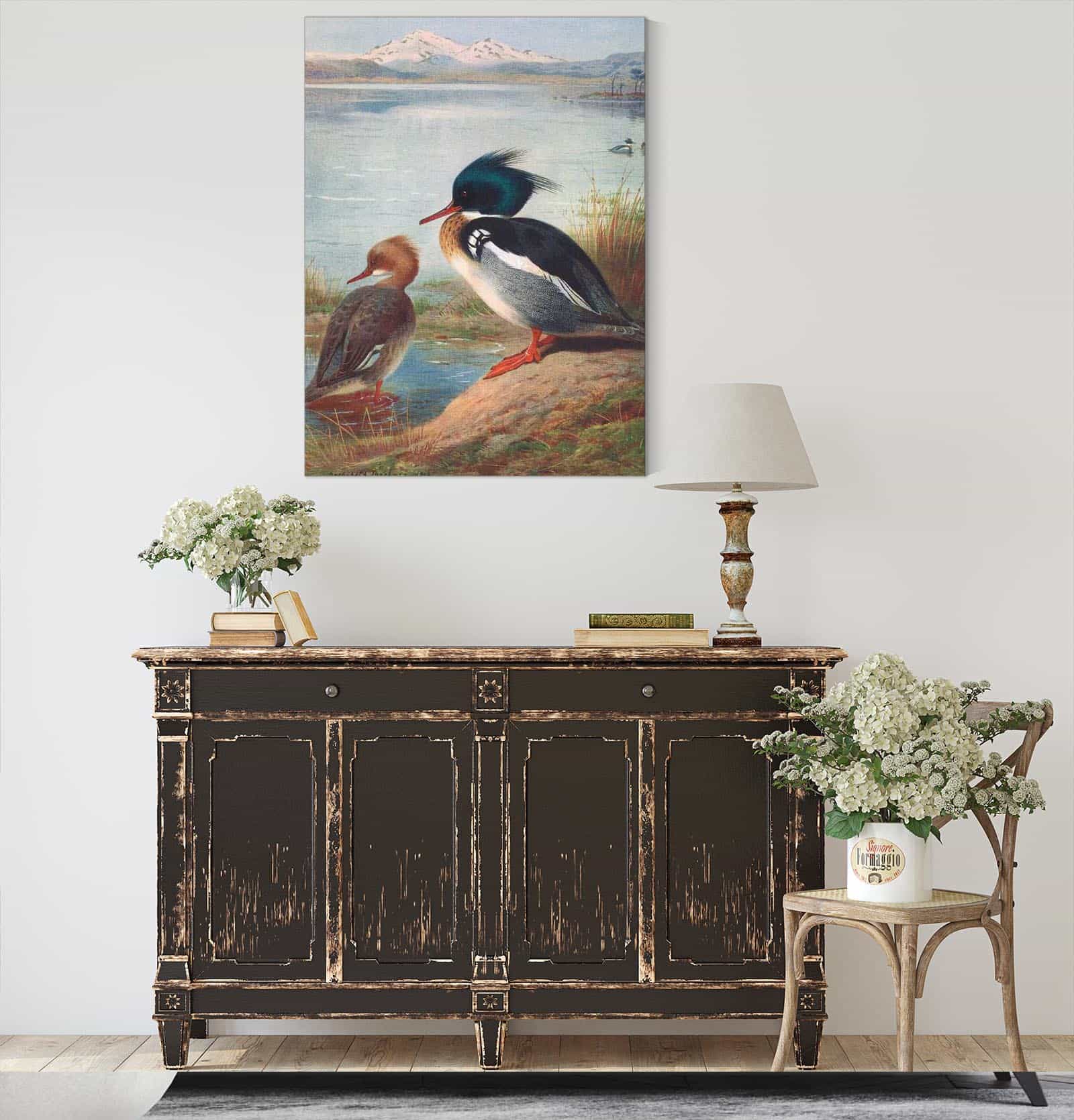 Red Breasted Merganser by Archibald Thorburn