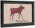 Red Goat With Snake By Bill Traylor
