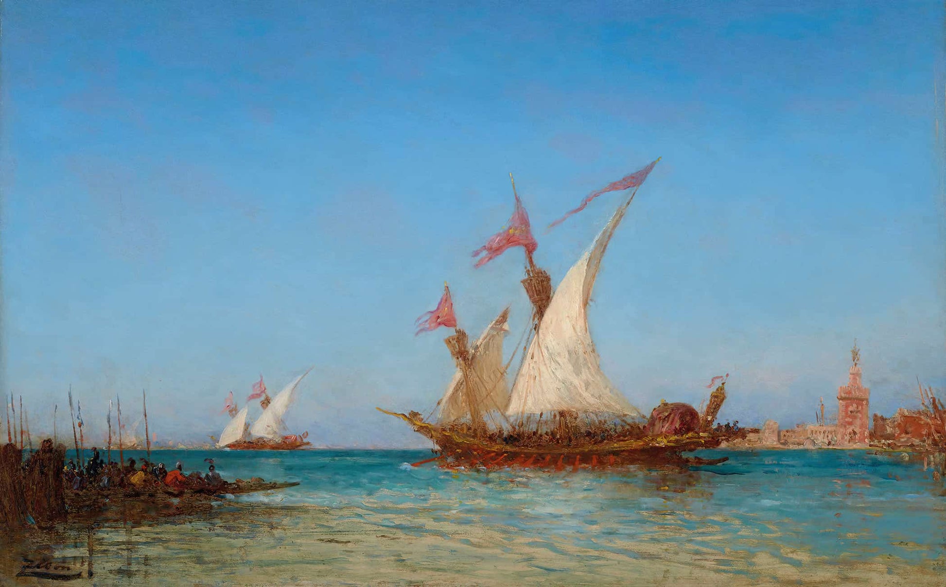 Regates A Venise by Felix Ziem