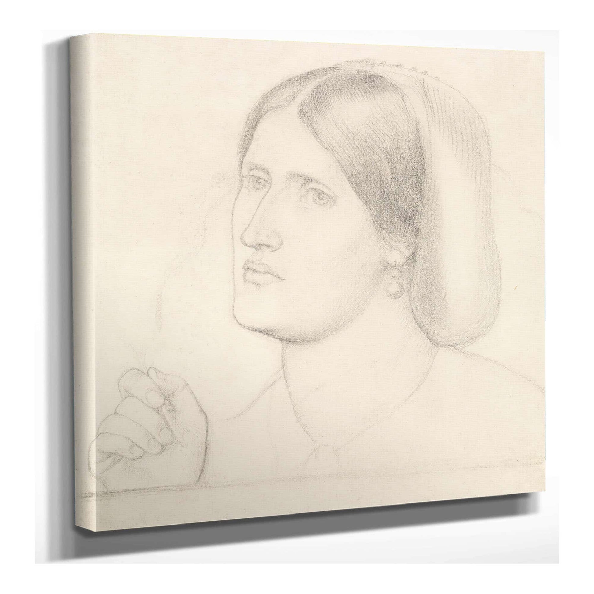 Regina Cordium Study Of Mrs Aldam Heaton by Dante Gabriel Rossetti