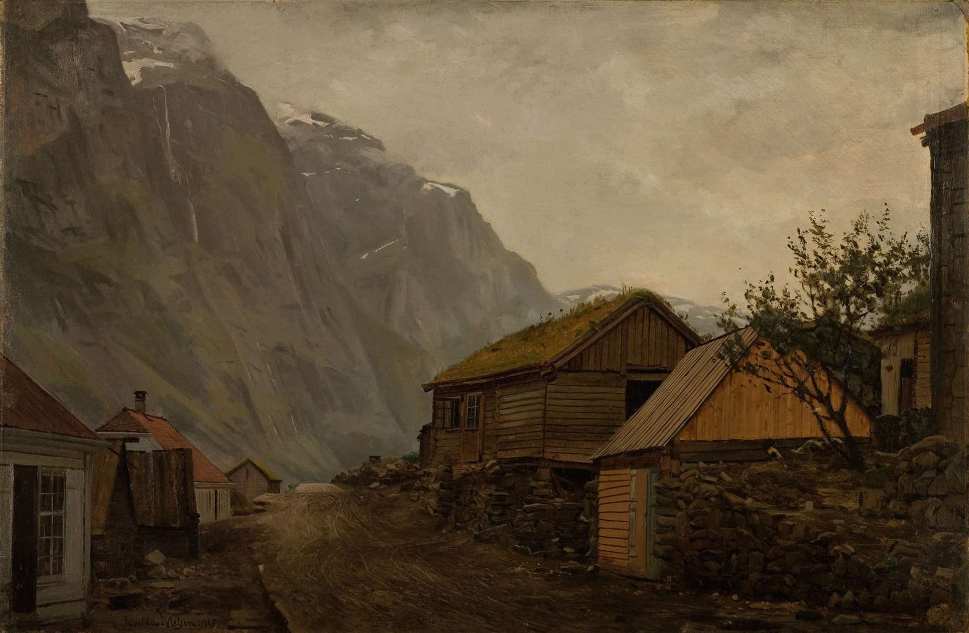 Regnstemning Gudvangen by Amaldus Nielsen