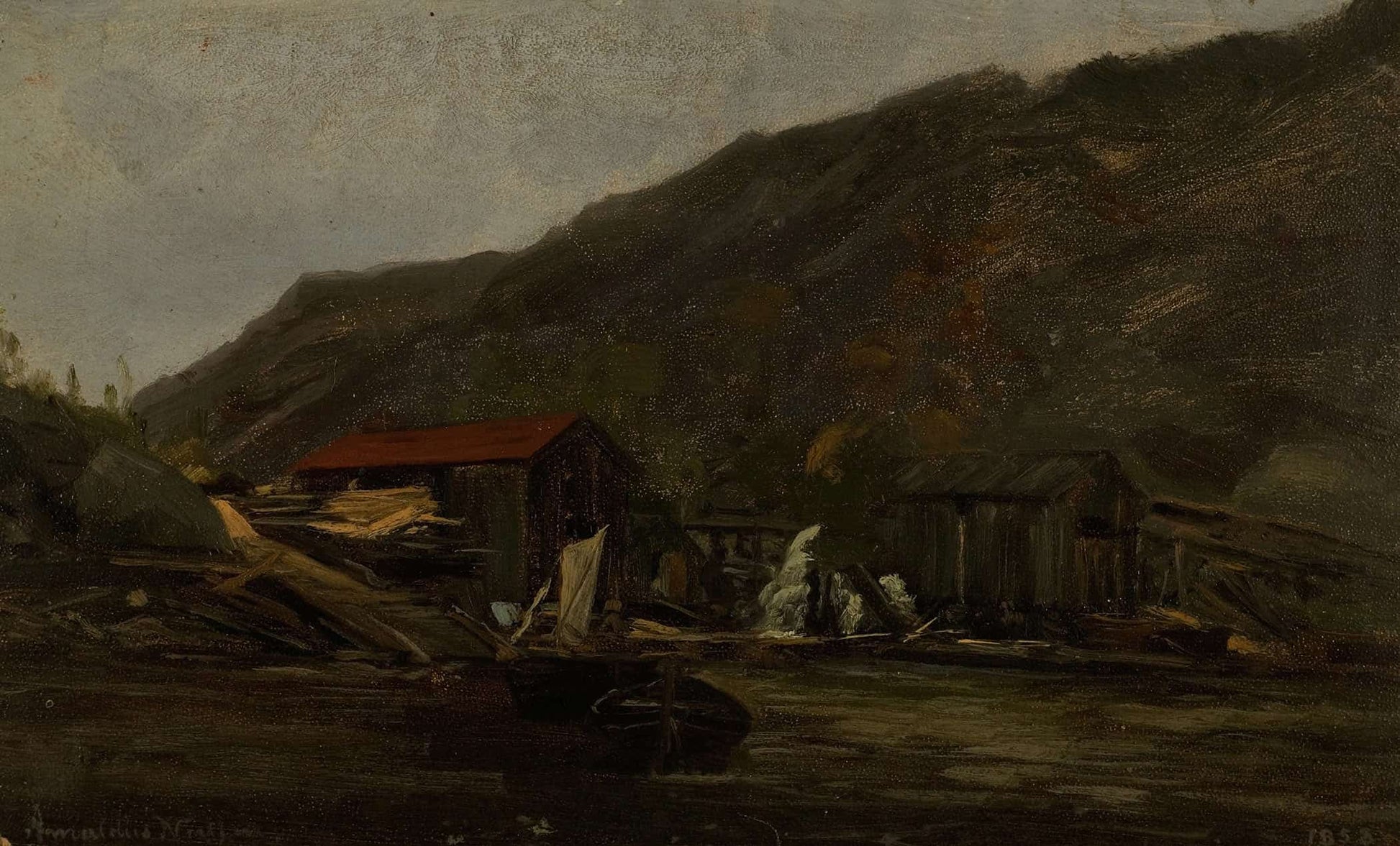 Regnstemning Mandal by Amaldus Nielsen