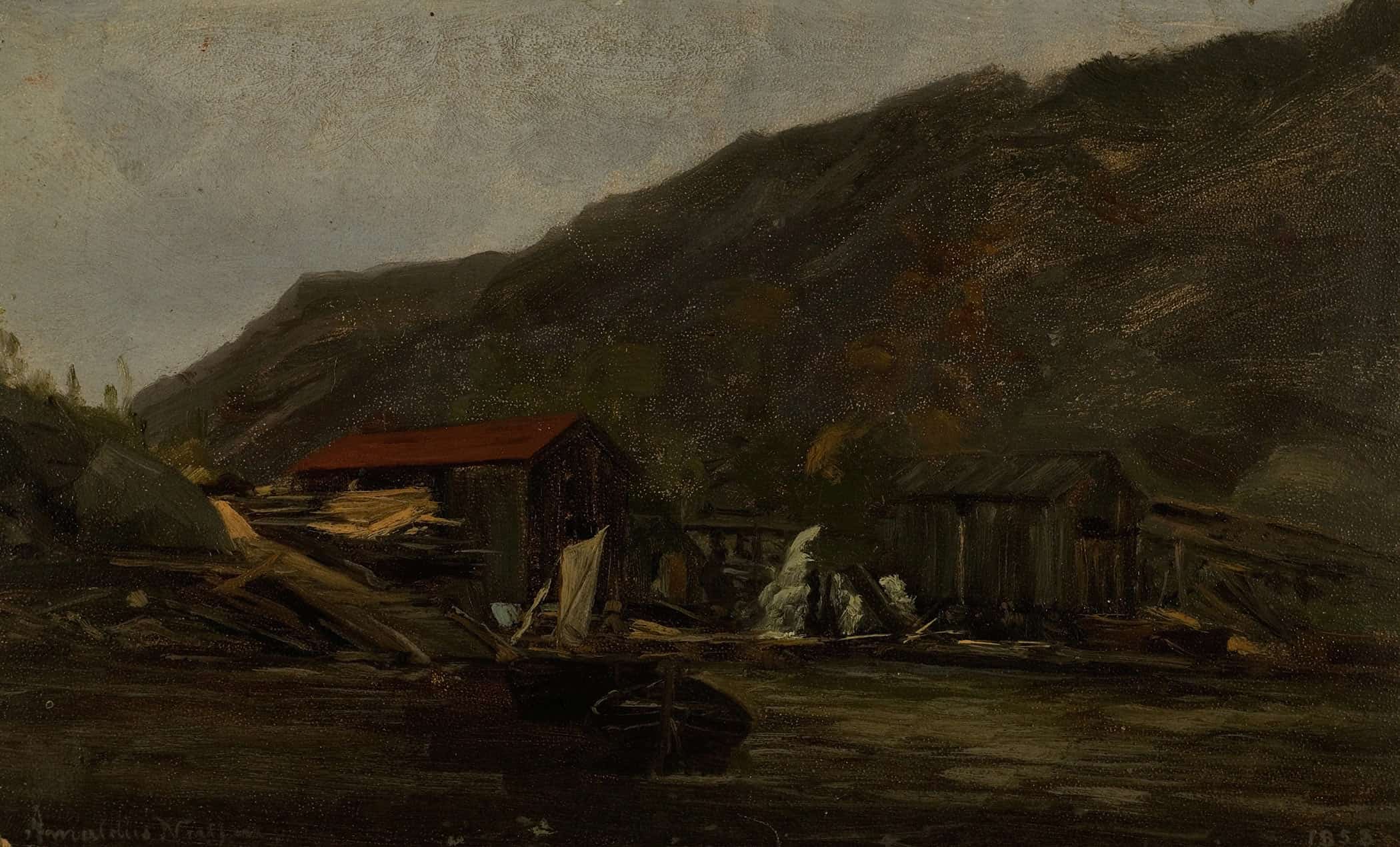 Regnstemning Mandal by Amaldus Nielsen