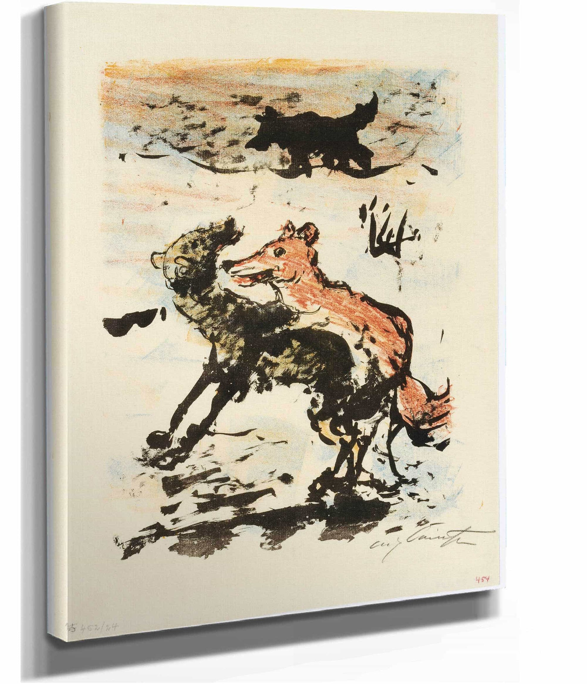 Reinecke Besteigt Giremund Isegrims Frau by Lovis Corinth