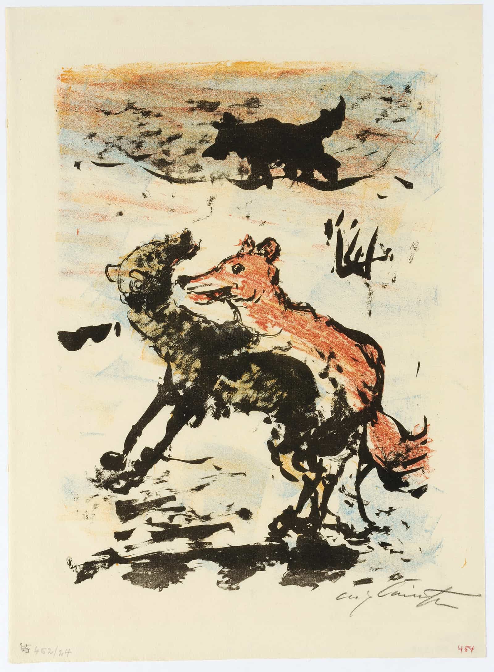 Reinecke Besteigt Giremund Isegrims Frau by Lovis Corinth