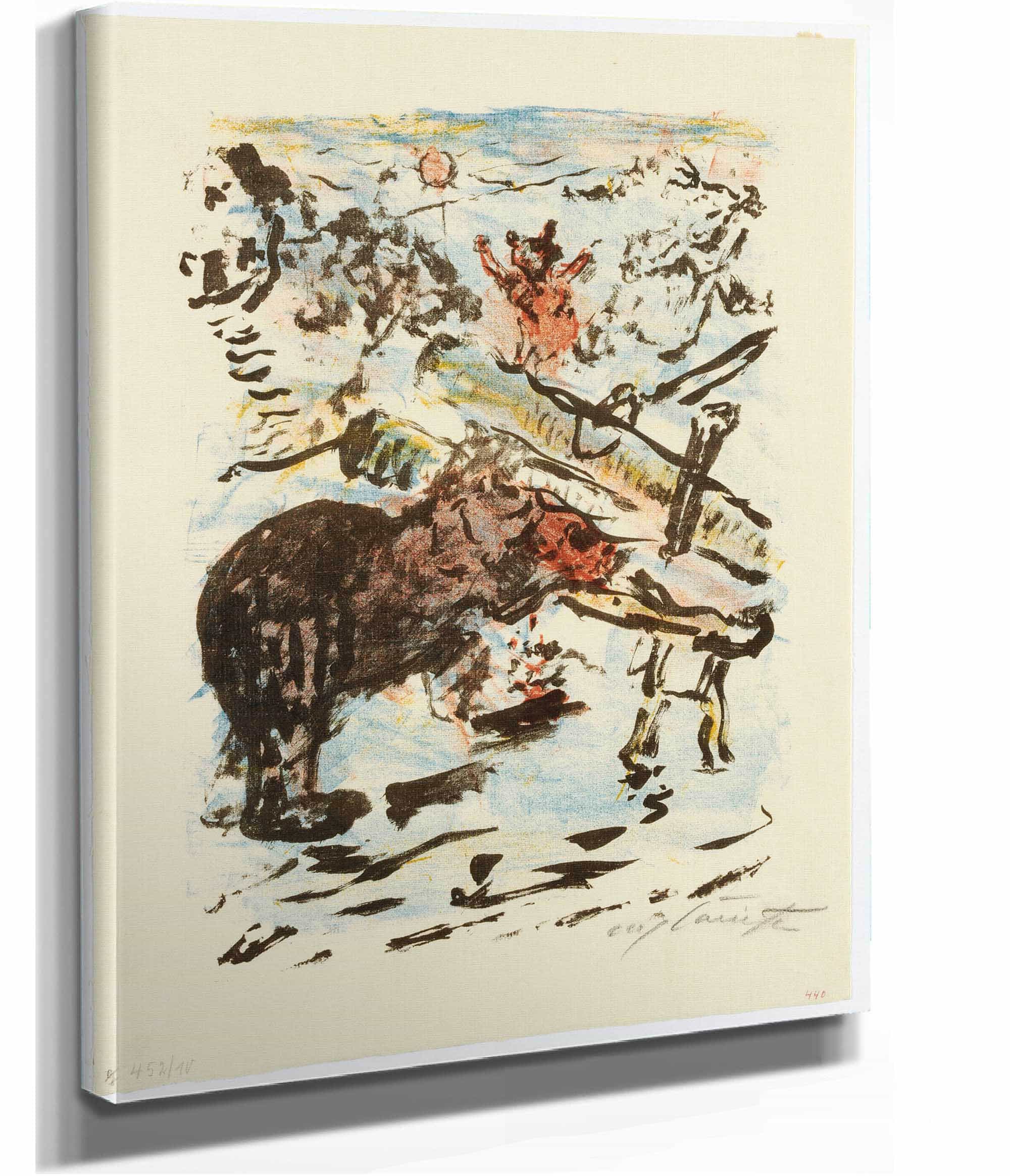 Reinecke Fangt Den Baren Braun In Einem Gespaltenen Baum by Lovis Corinth
