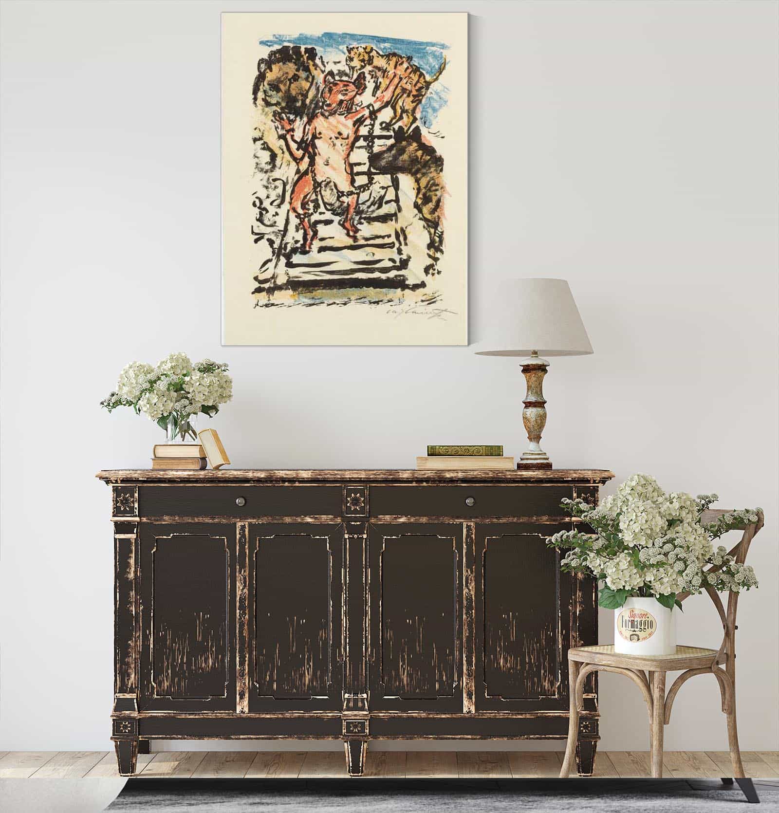 Reinecke Mit Ketten Gefesselt Erwartet Seine Hinrichtung by Lovis Corinth