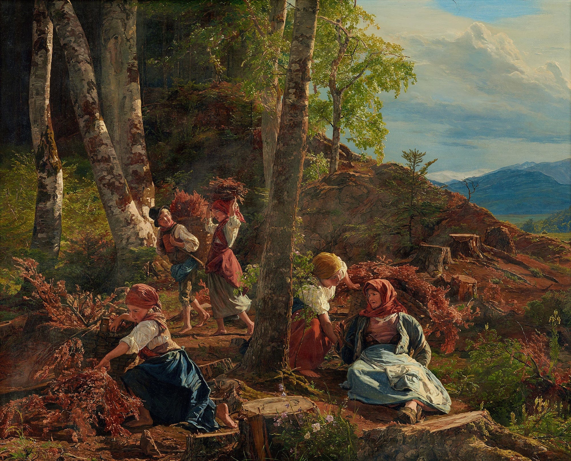 Reisigsammler Im Wienerwald by Ferdinand Georg Waldmuller