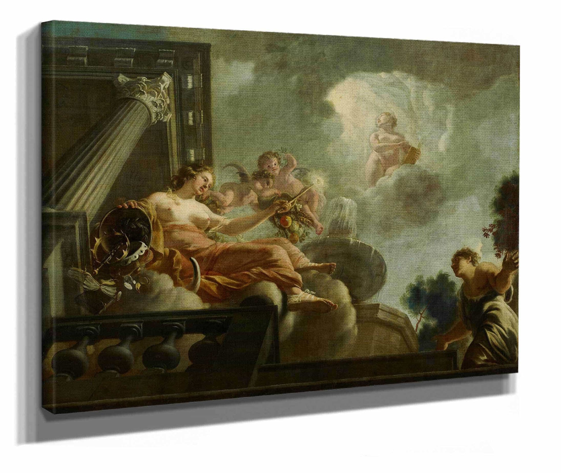 Religio Begunstigt Abondantia Allegorische Onnozelen by Gerard De Lairesse