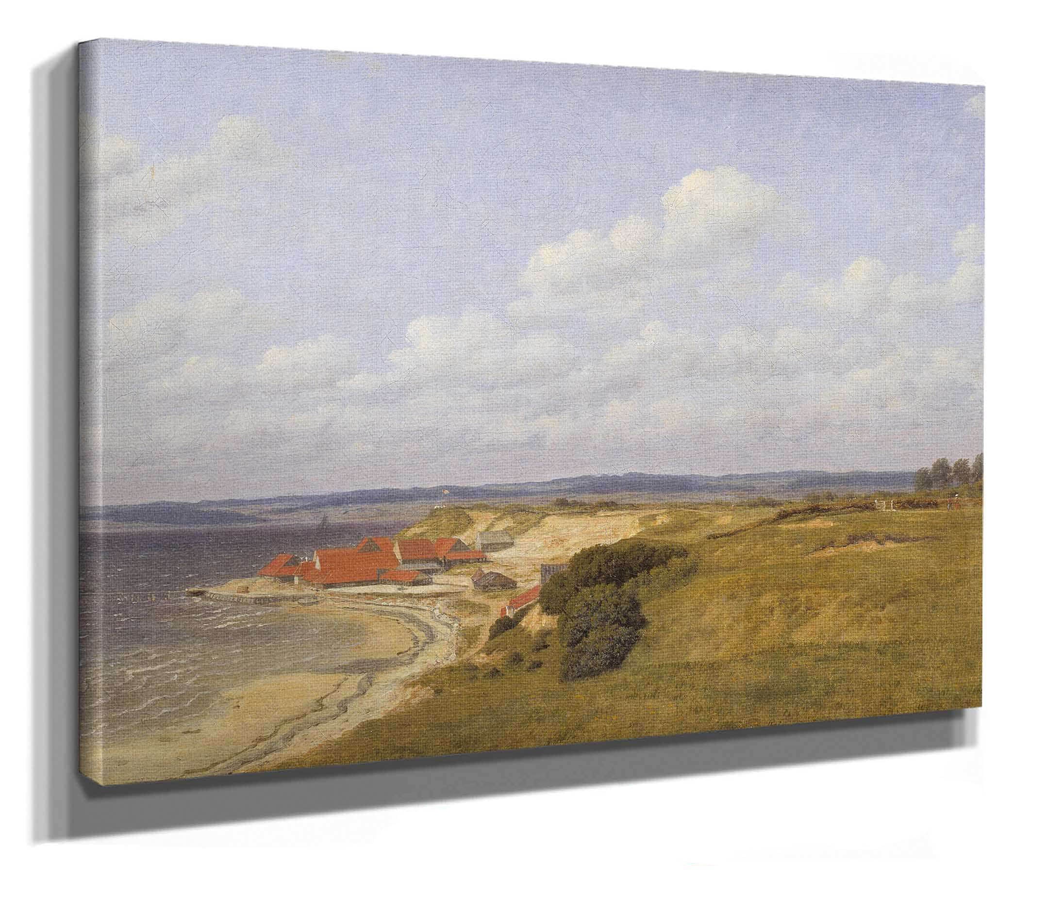 Renbjaerg Tileworks By Flensburg Fiord by Christoffer Wilhelm Eckersberg