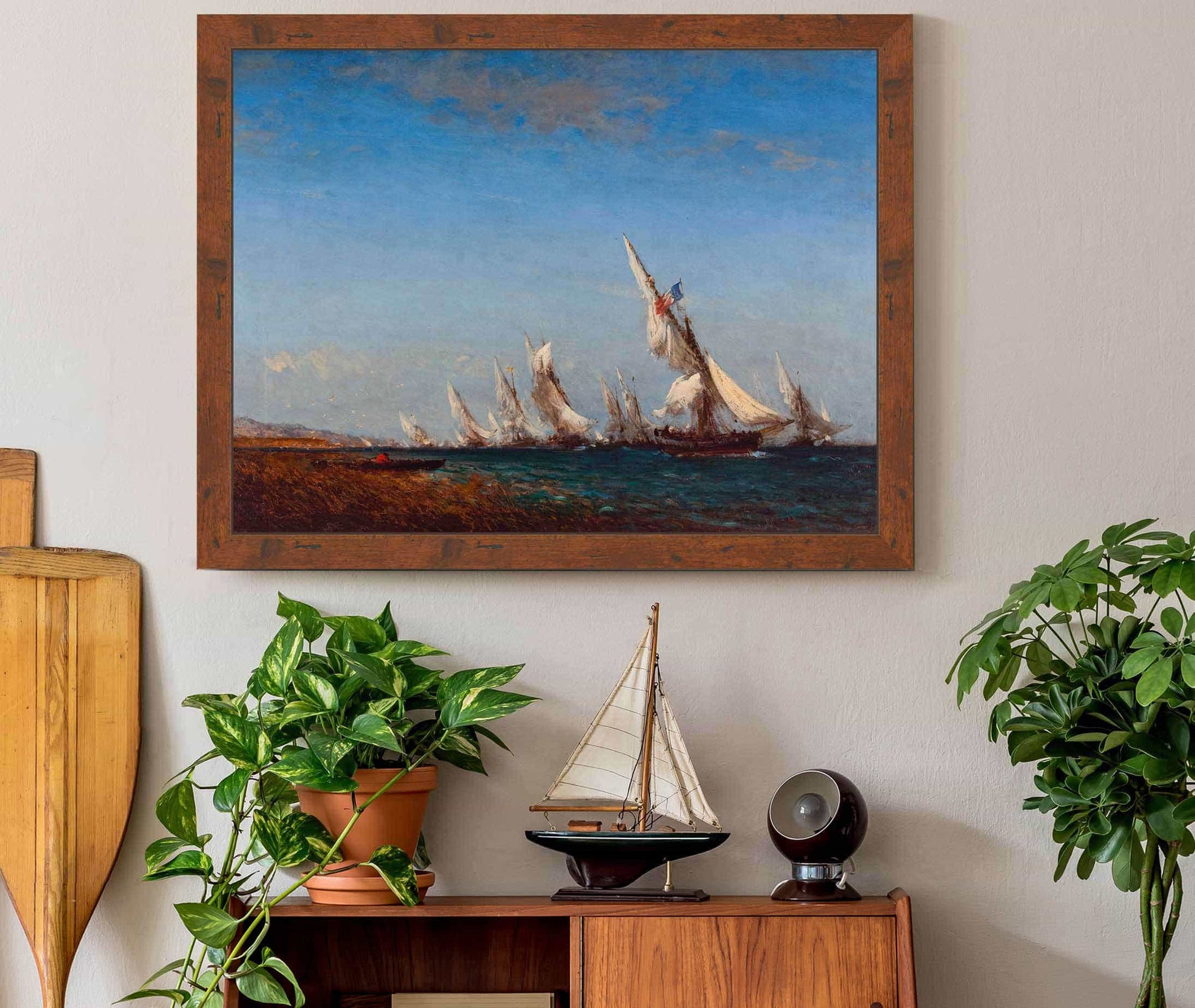 Rentree De Pecheurs A Martigues by Felix Ziem