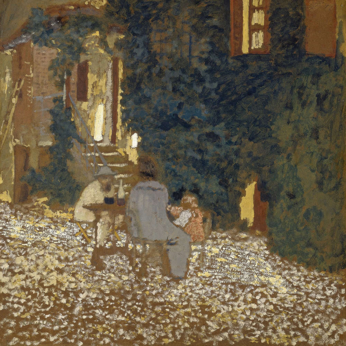 Repast In A Garden by Edouard Vuillard