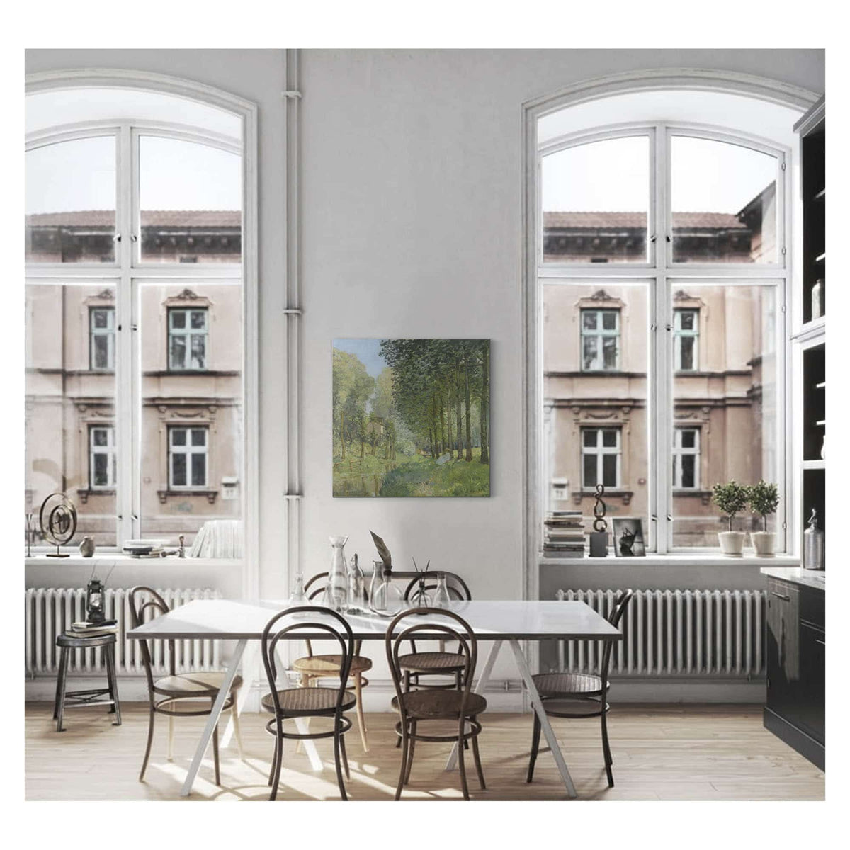 Rest Along The Stream. Edge Of The Wood by Alfred Sisley