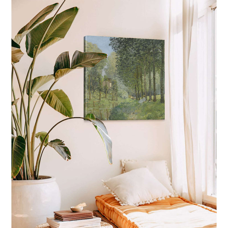 Rest Along The Stream. Edge Of The Wood by Alfred Sisley