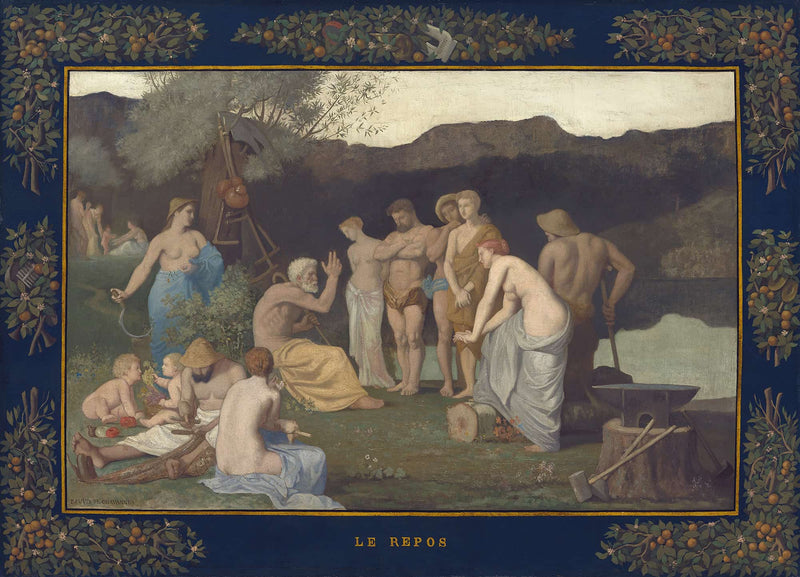 Rest by Pierre Puvis De Chavannes