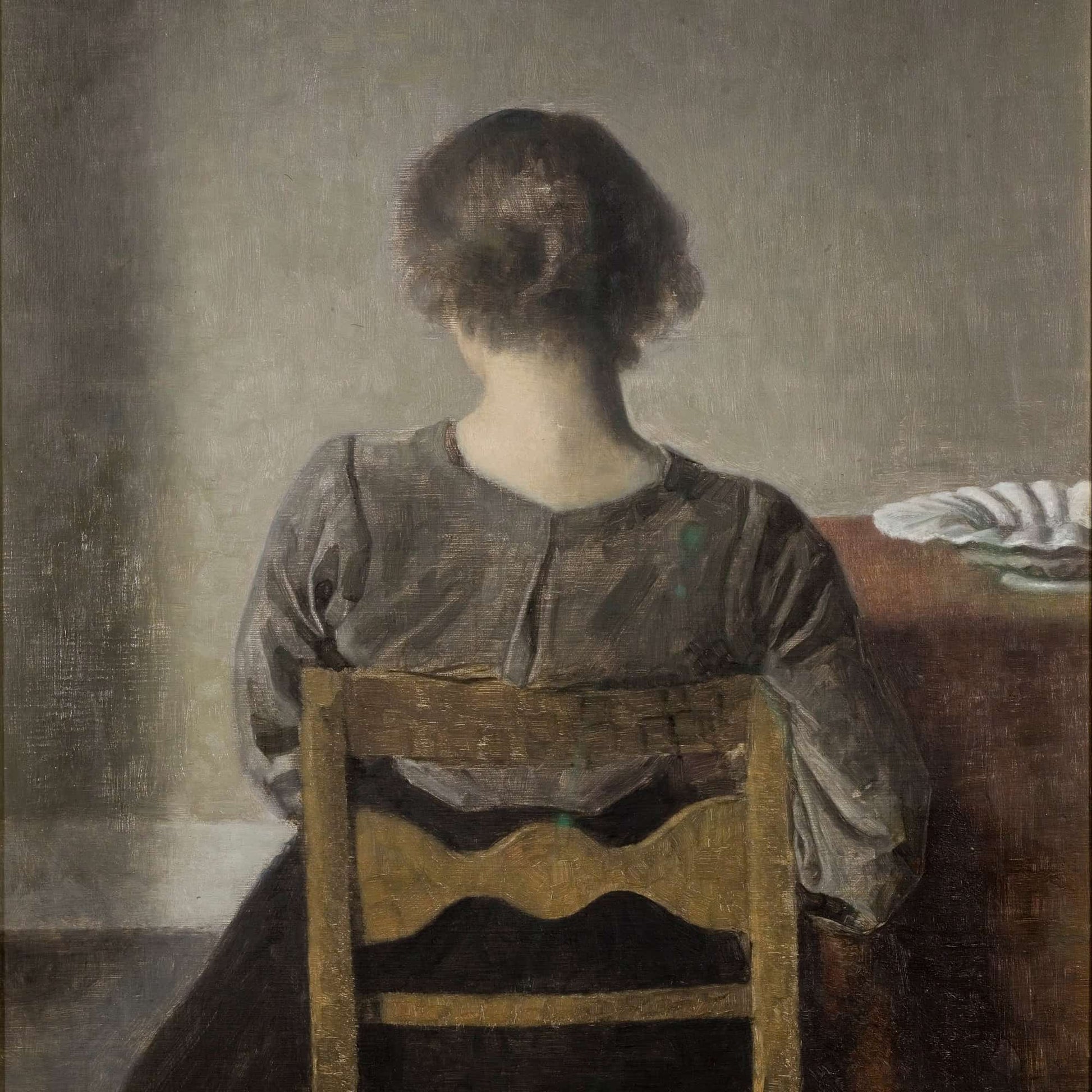 Rest by Vilhelm Hammershoi