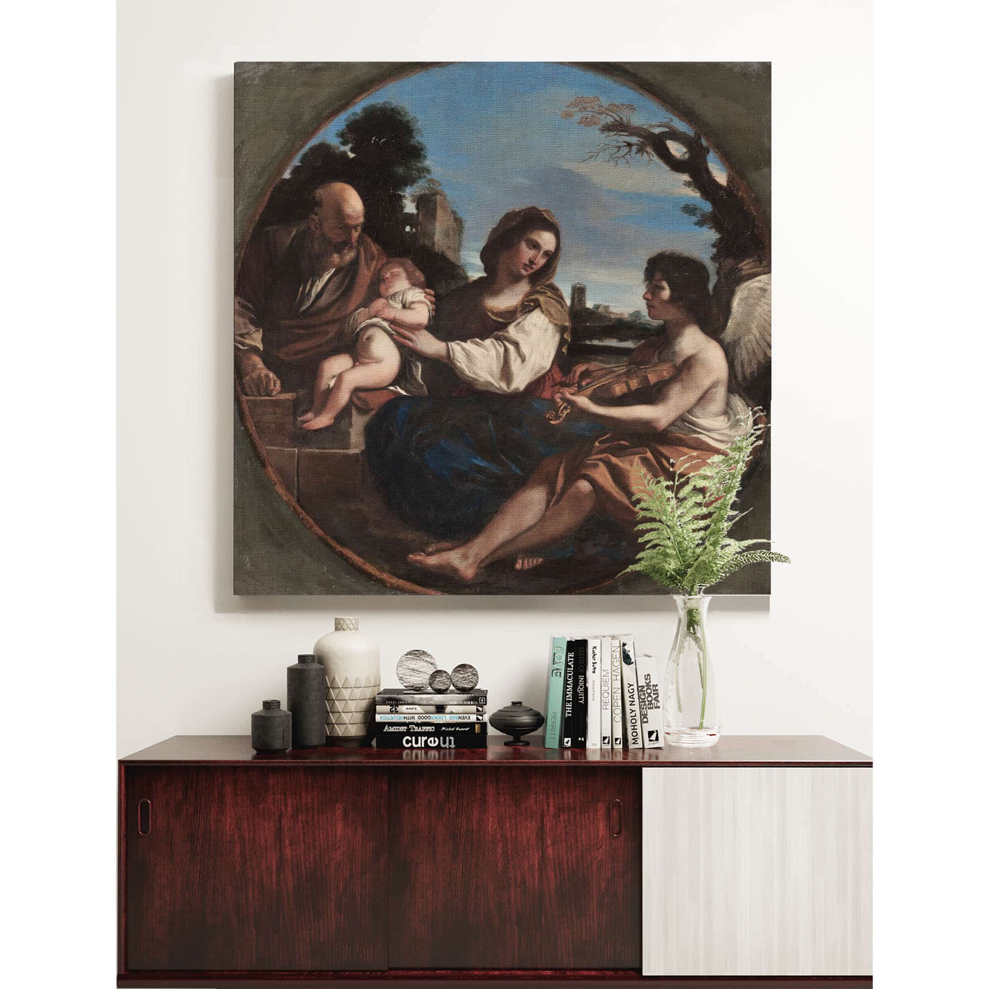 Rest On The Flight Into Egypt by Guercino