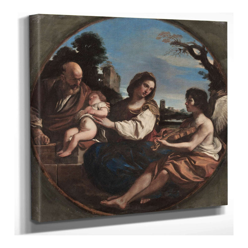 Rest On The Flight Into Egypt by Guercino