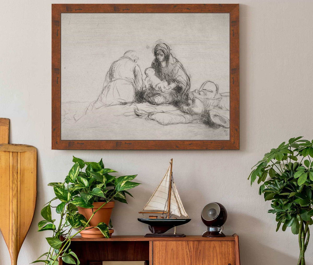 Rest On The Flight Into Egypt by Jean Louis Forain