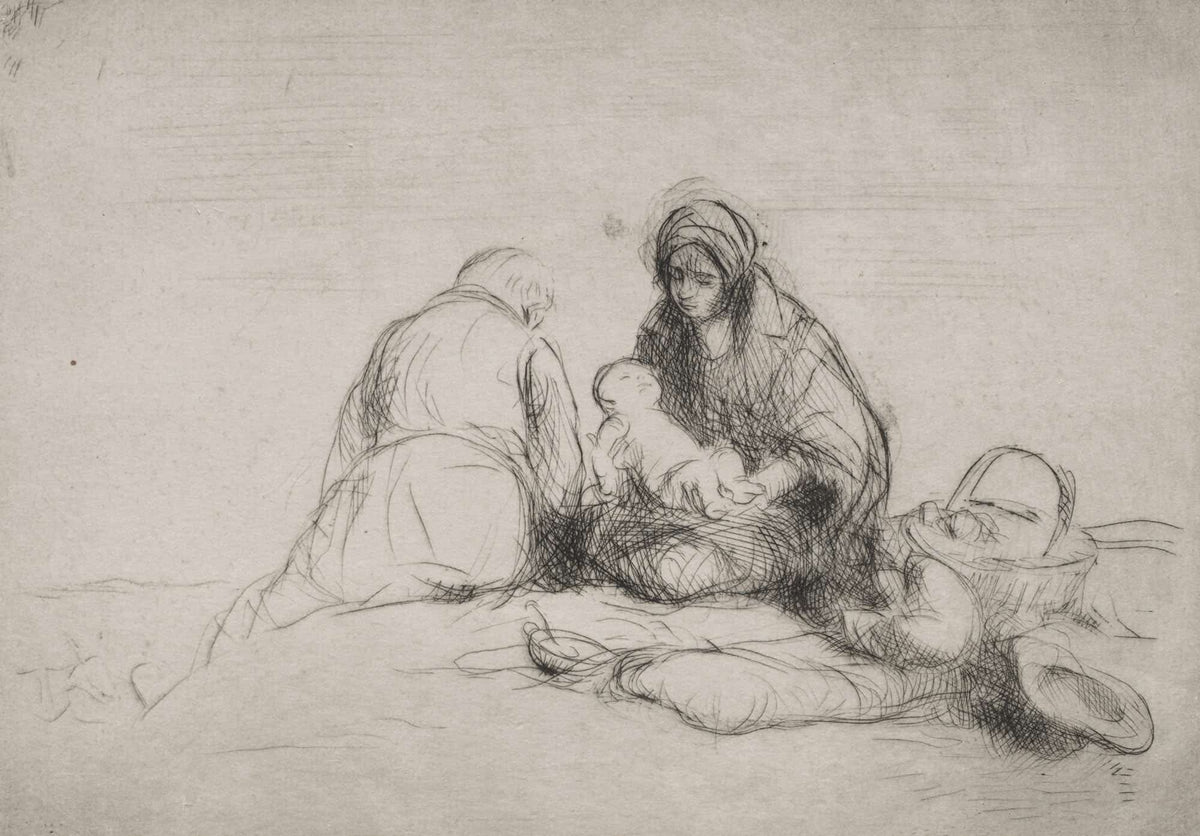 Rest On The Flight Into Egypt by Jean Louis Forain