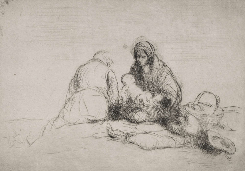 Rest On The Flight Into Egypt by Jean Louis Forain