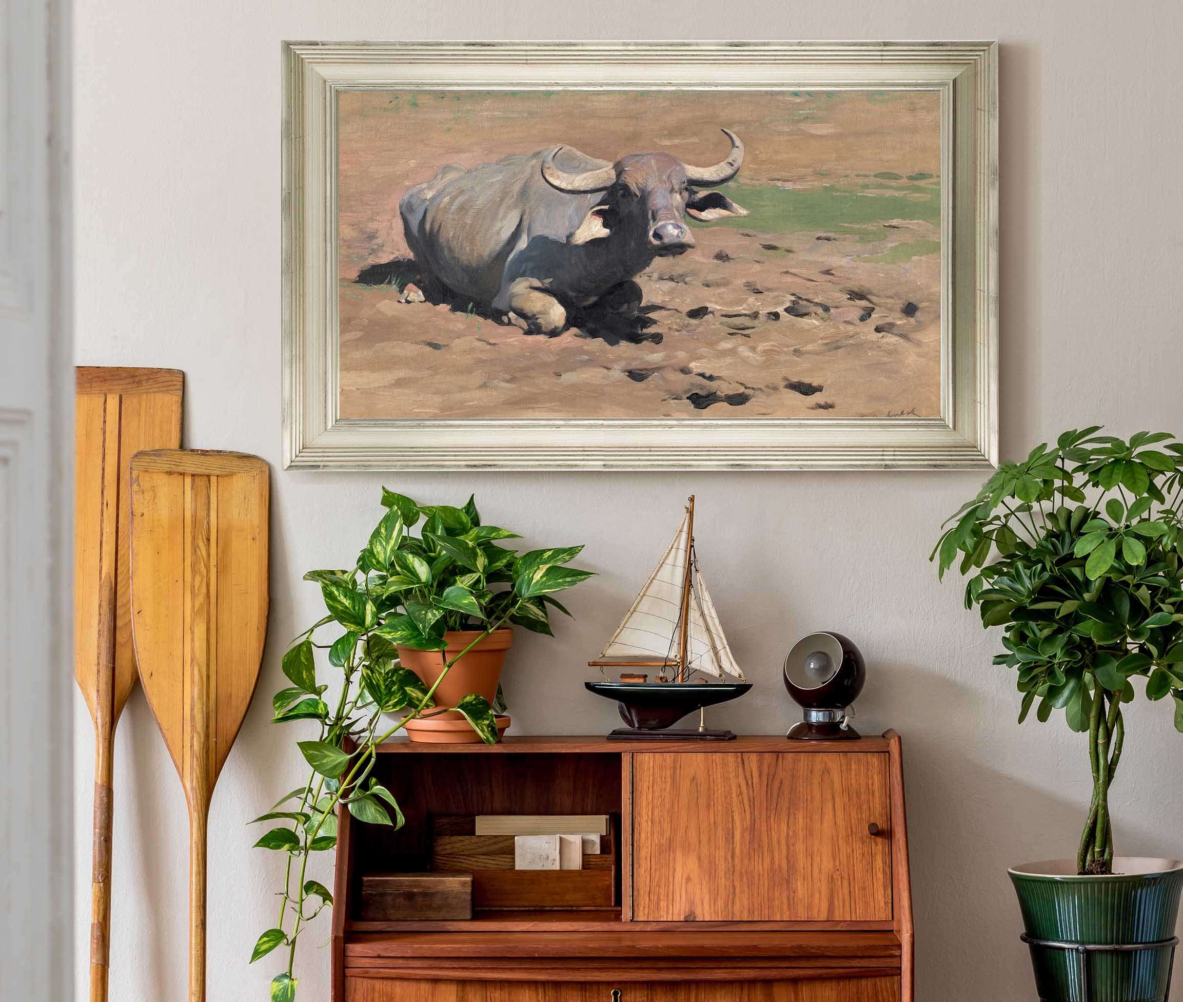 Resting Buffalo by Wilhelm Kuhnert