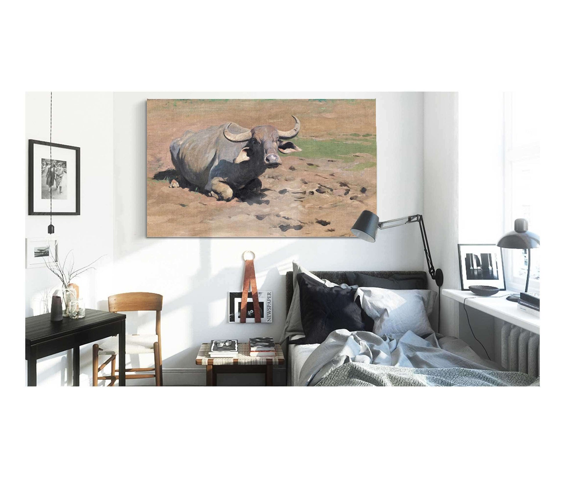 Resting Buffalo by Wilhelm Kuhnert