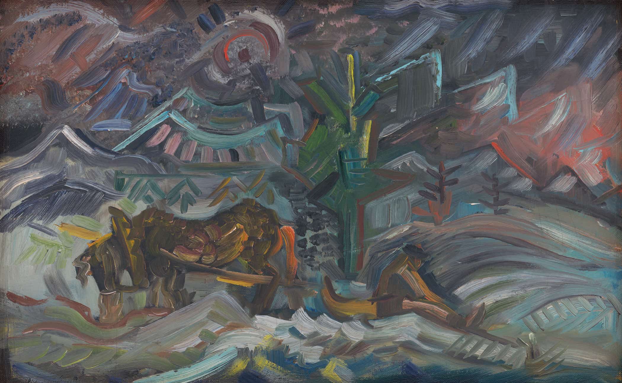 Resting Farmers by Arnold Peter Weisz Kubincan