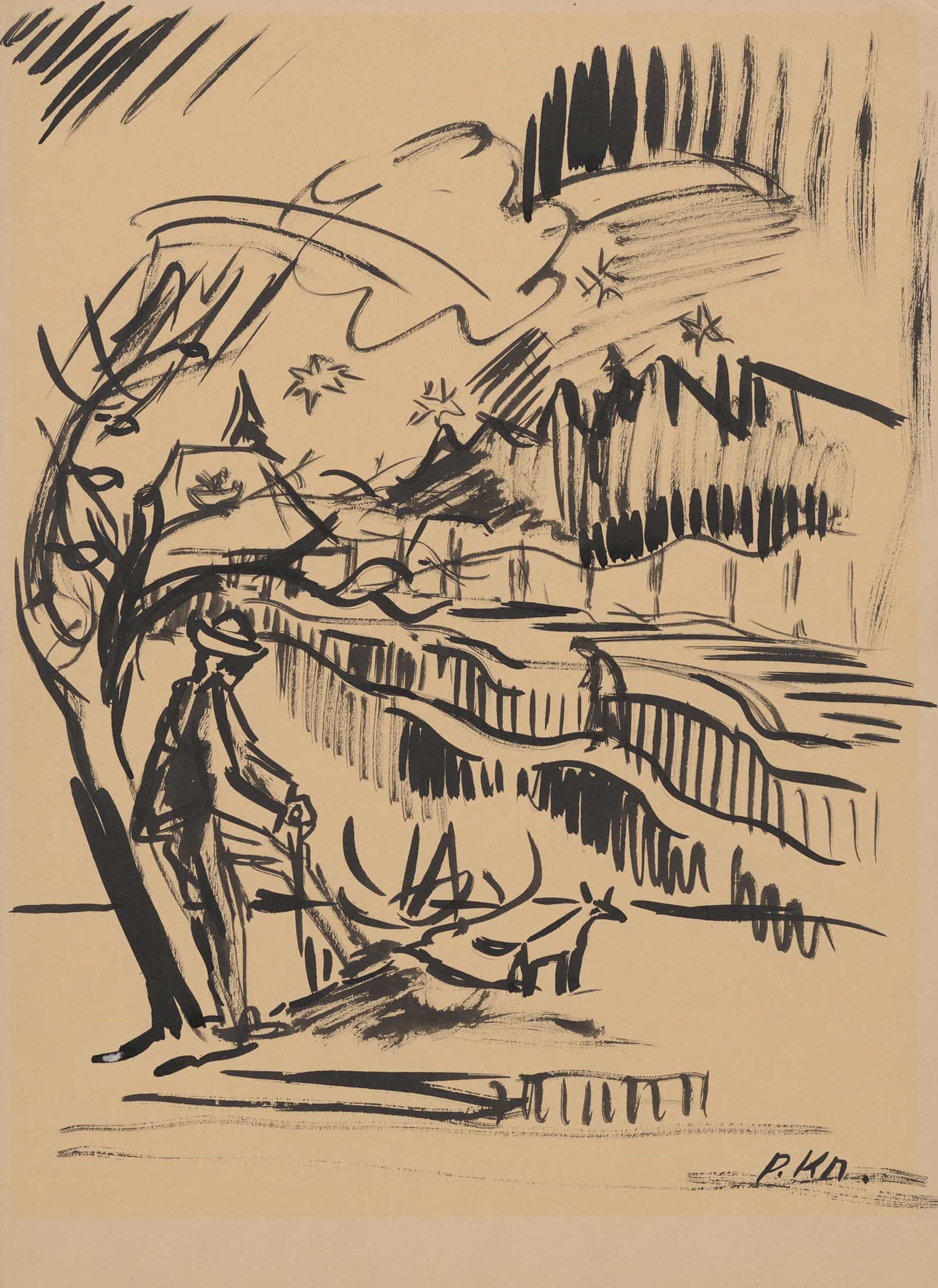 Resting Herdsman   by Arnold Peter Weisz Kubincan