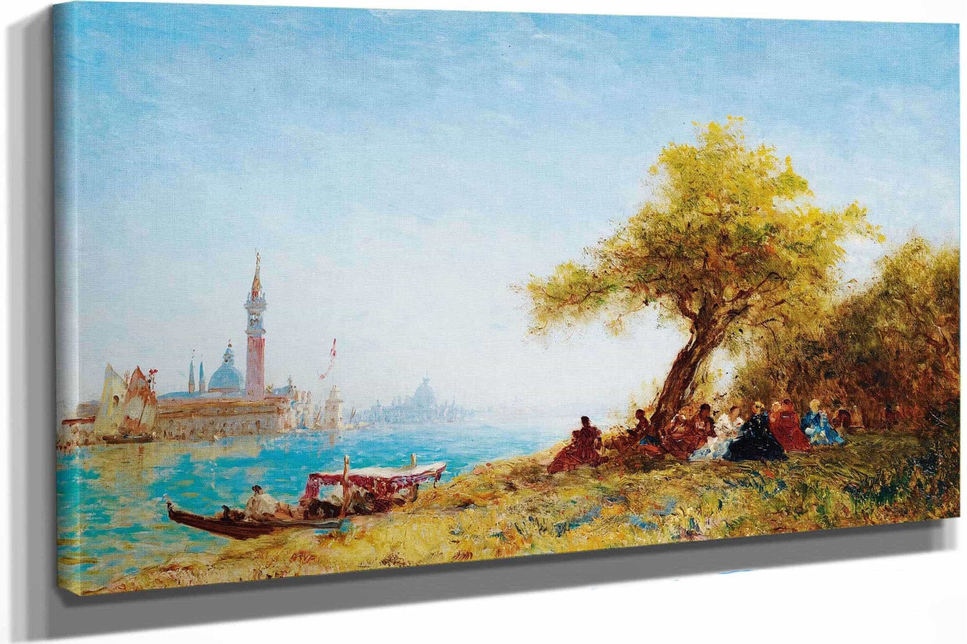 Resting In The Countryside Near Venice by Felix Ziem