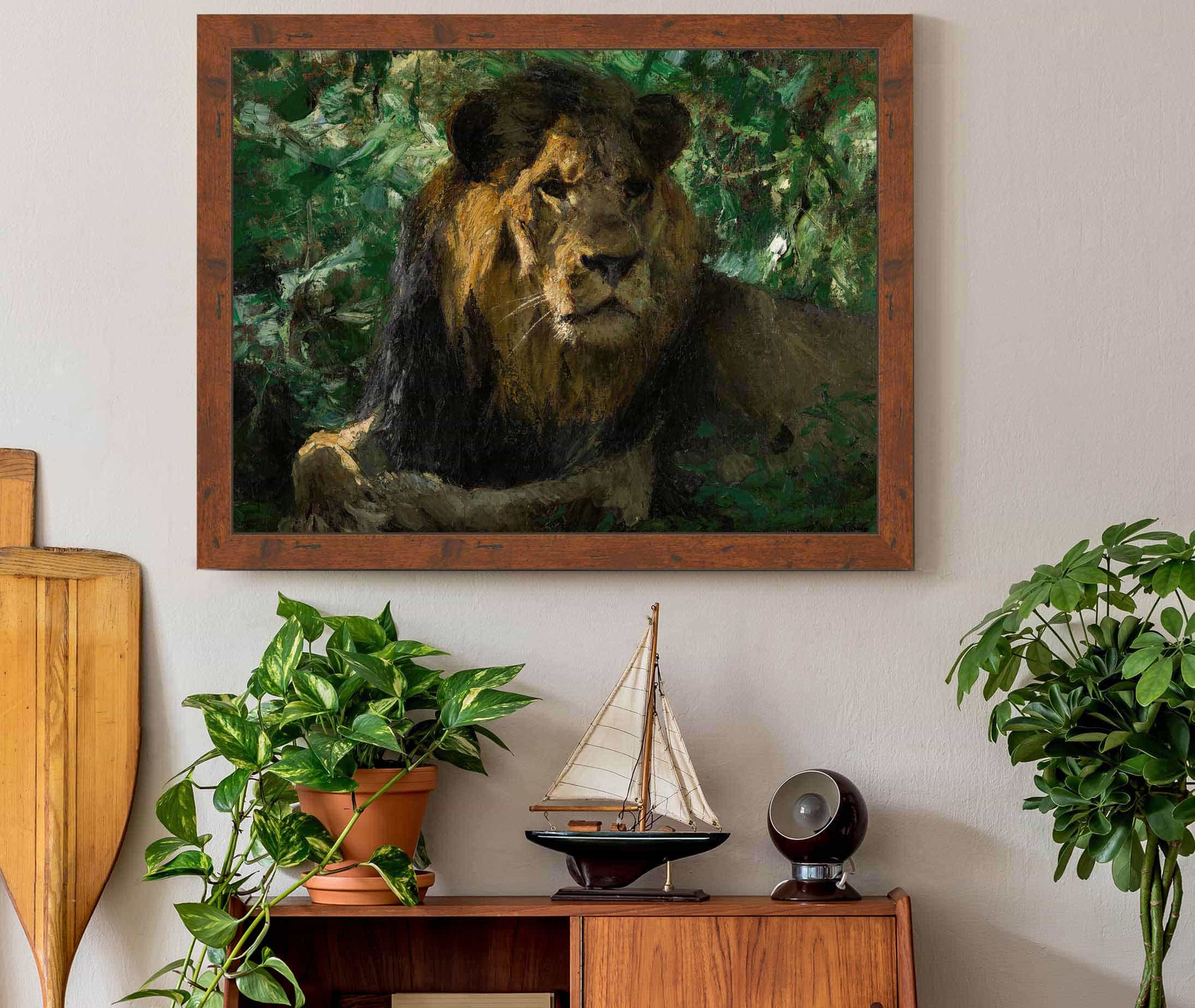 Resting Lion by Wilhelm Kuhnert