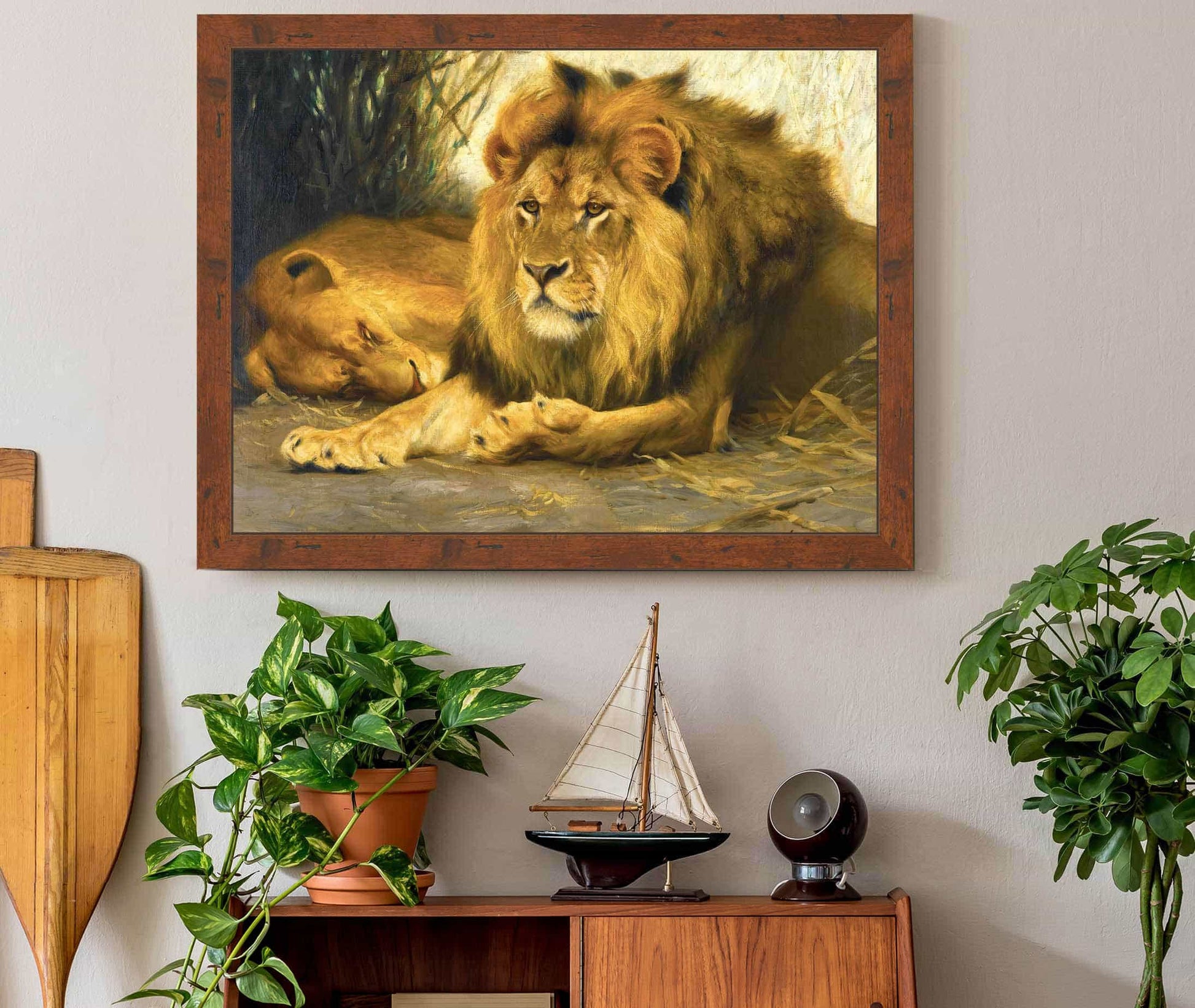 Resting Lions by Wilhelm Kuhnert