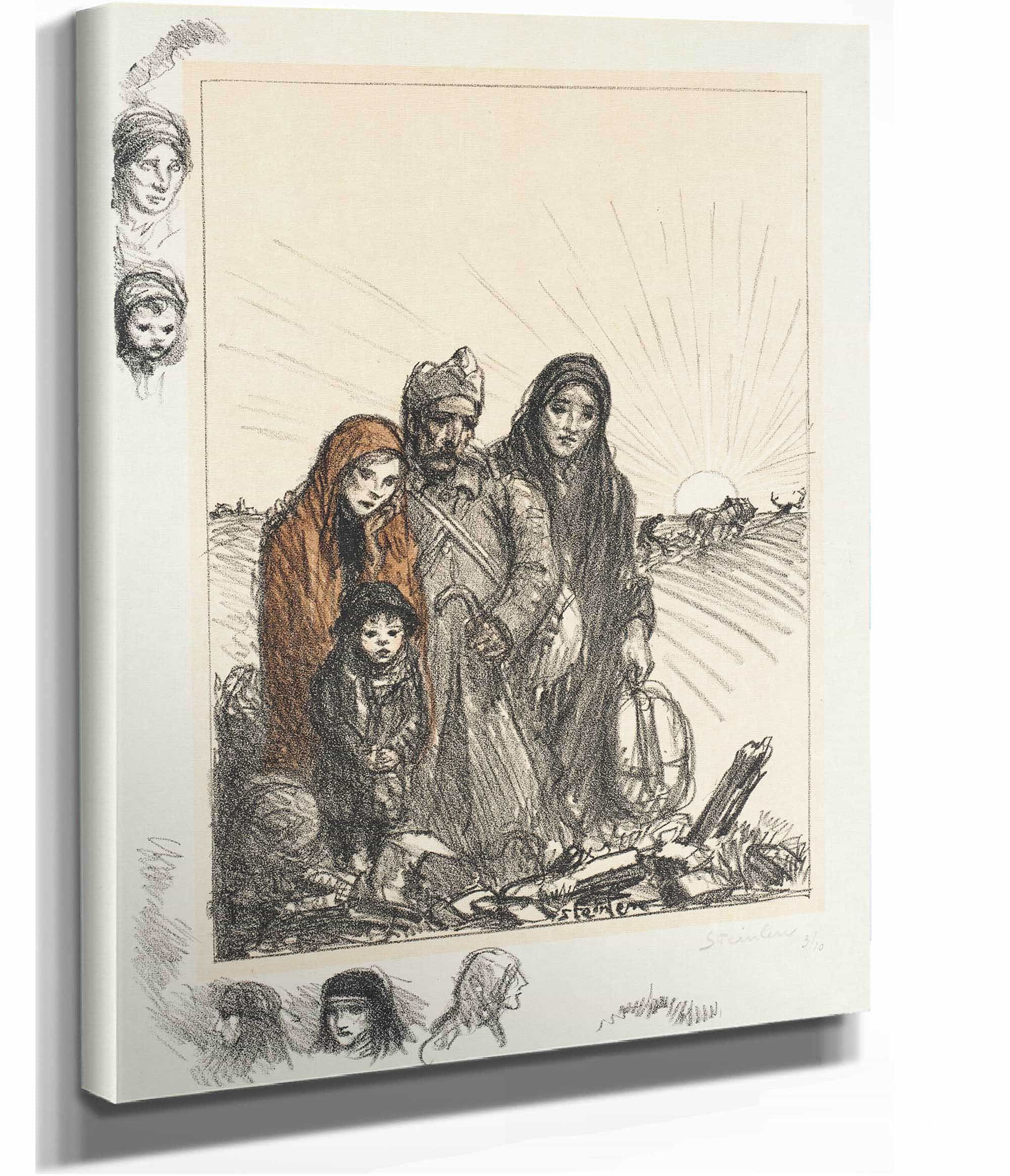 Retour Au Foyer by Theophile Alexandre Steinlen
